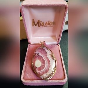 Pink Rhrodochrosite Pendant